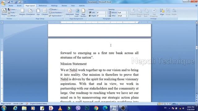 Microsoft Word 2007 Tutorial in Nepali W15 // Page Layout / Page setup / Page Background /paragraph смотреть онлайн