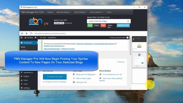 Auto Create New Page in Wordpress - PBN Manager Pro смотреть онлайн