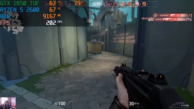 VALORANT GTX 1650 TUF 4GB + RYZEN 5 2600 смотреть онлайн
