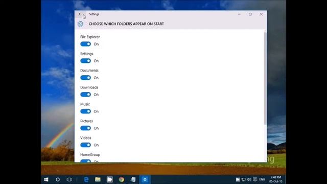 How To Change What Icons/Folders Appear On Start Screen In Windows 10 смотреть онлайн