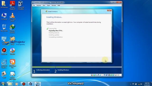 Windows Vista Install on Virtual windows Box смотреть онлайн