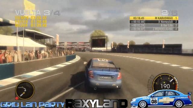 CHEVROLET LACETTI | Carrera en 🏁 Detroit (U.S.A.) - Race Driver GRID Lan Party 2020 смотреть онлайн