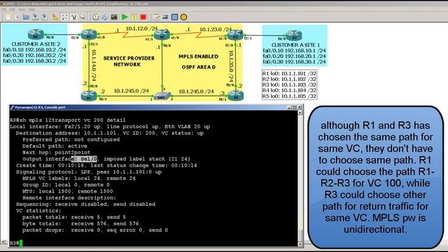 GNS3 Topology AToM EoMPLS Preferred Path using IP routing part 2 of 3 смотреть онлайн