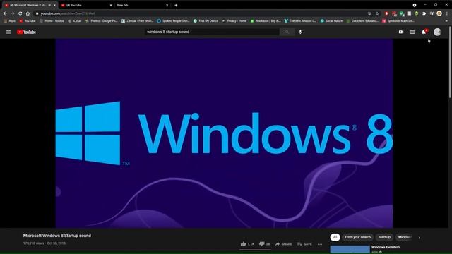 4 Microsoft Windows 8 Startup sound YouTube Google Chrome 2021 05 08 17 42 18 смотреть онлайн