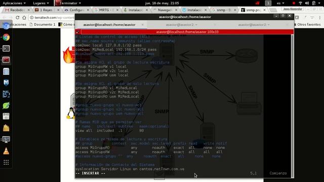 Gestion de SMNP en linux centos. смотреть онлайн