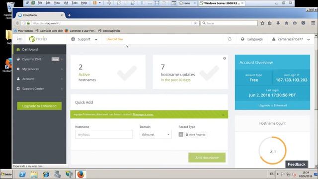 ACCESO REMOTO VIA INTERNET EQUIPO 1 смотреть онлайн