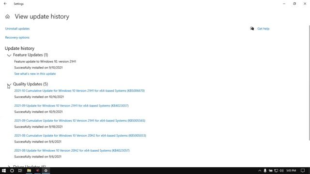 How To Check Windows 10 updates History (Windows Updates History) смотреть онлайн