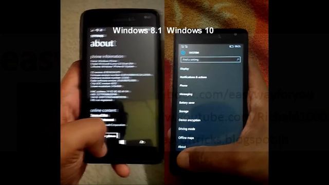 Windows 10 & 8.1 Operating System difference Mobile Phone(Windows 10 vs Windows 8.1) смотреть онлайн