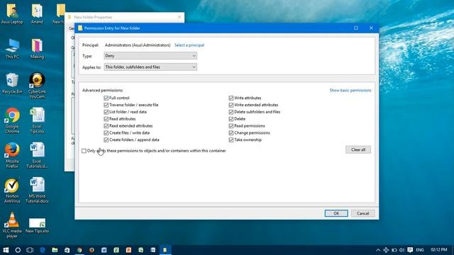Prevent Folder from being Copied & Deleted - Windows 8 & 10 смотреть онлайн
