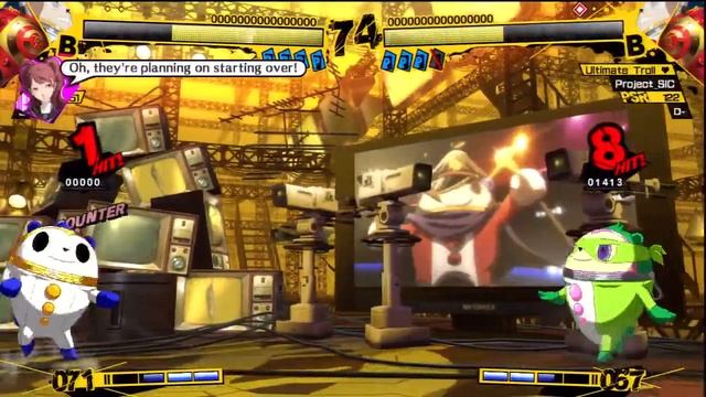 Persona 4 Arena - Ranked Match - Zadkhier (Teddie) vs Project_SIC (Teddie) смотреть онлайн