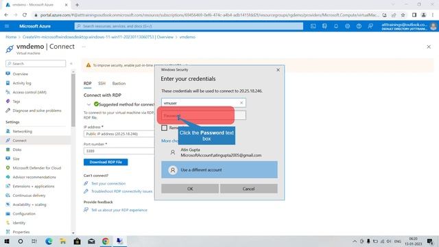 4-Connect to Windows Virtual Machine using Remote Desktop Protocol (RDP) смотреть онлайн