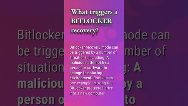 Why is my computer asking for a BitLocker recovery key? смотреть онлайн
