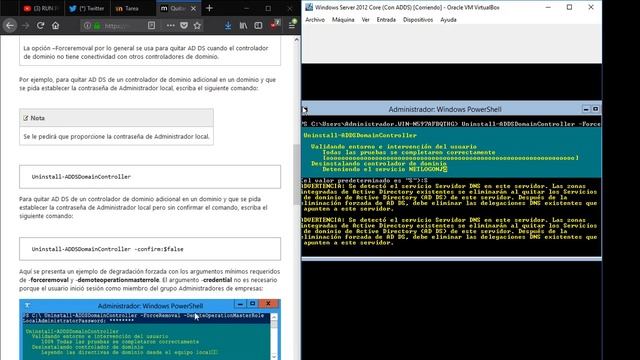 Degradar un Dominio y Desinstalar un Servicio ADDS desde Windows Server 2012 Core смотреть онлайн