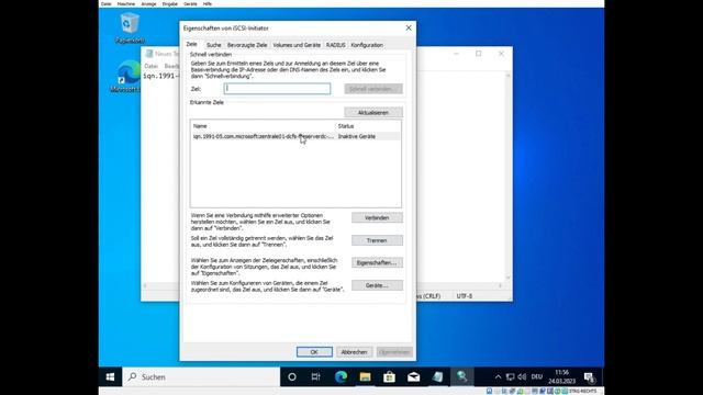 iSCSI Share (Disk Space) with Microsoft Windows Server (Deutsch) смотреть онлайн
