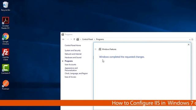 How configure IIS in windows 7 or windows 8 or windows 10 смотреть онлайн
