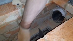 Как отмыть кирпичную кладку от раствора, соединяем 3 дымохода в 1.Выпуск 22