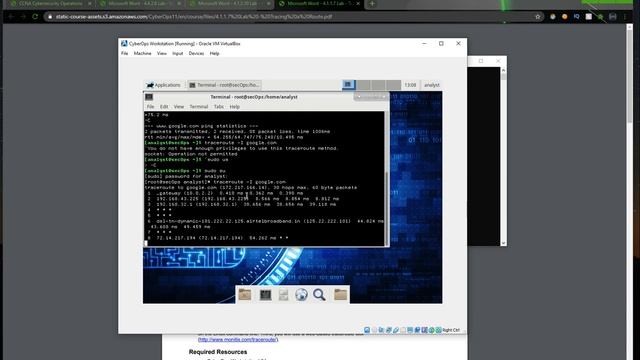 CCNA cyberops lab 4 How to trace a route using terminal and cmd | hackersadda смотреть онлайн