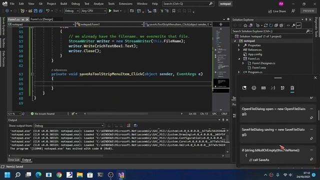 How To Create A Notepad In C# Windows Form смотреть онлайн