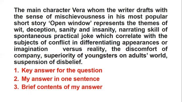#Writing #answers for essay typed questions- #Open window #Hector Hugh Munro- #Saki- Y. #Atchutan смотреть онлайн
