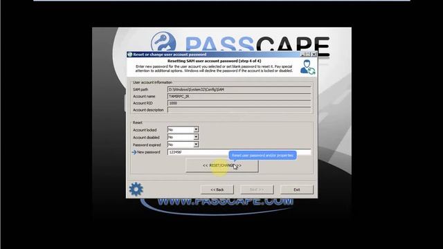 reset password without cmd смотреть онлайн