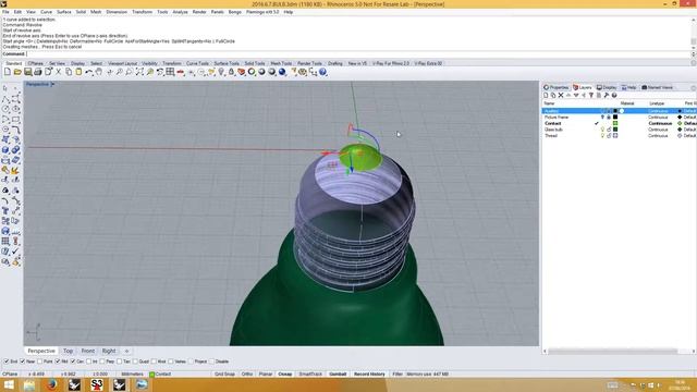 Freeform modelling of a light bulb in Rhino for Windows смотреть онлайн
