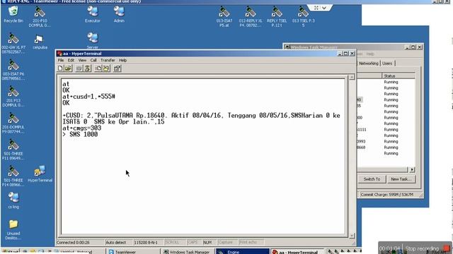 Cara membeli paket SMS ISAT menggunakan hyperterminal смотреть онлайн