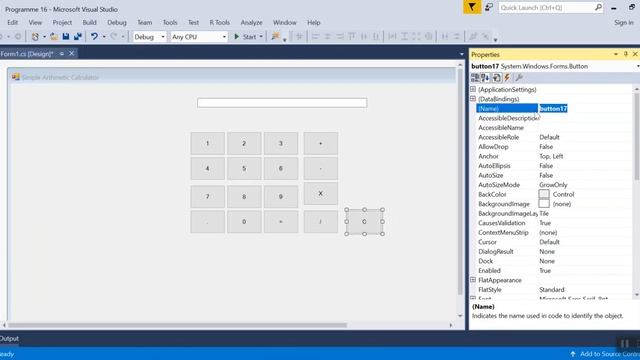 Program 16 Simple Arithmetic Calculator using Windows Forms using C#.NET смотреть онлайн