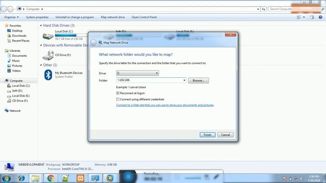 how to map a network drive windows 10 | How to Map a Network Drive or Folder | in Hindi смотреть онлайн