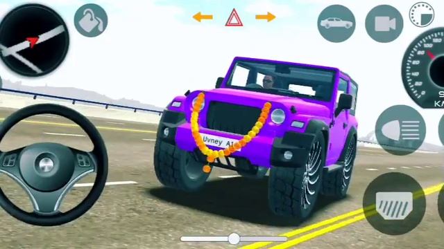Purple Color Thar New Car 😈🤗|Car Gaming Gameplay|Android Gameplay|Indian Car Simulator 3d GamePlay смотреть онлайн