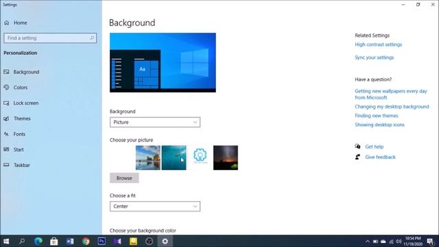 How to set up wallpaper on windows 10. смотреть онлайн