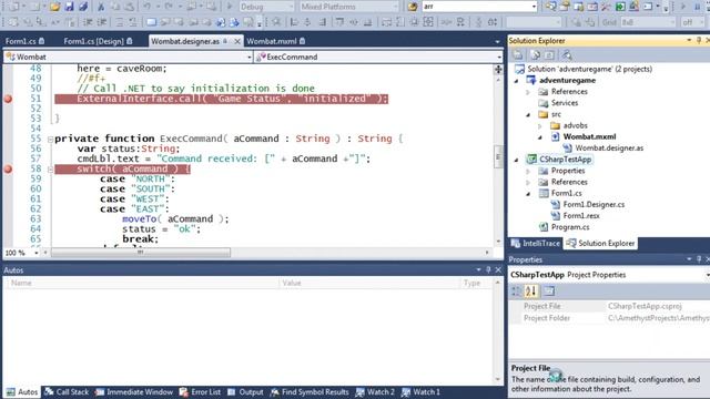 Debug Microsoft .NET and Adobe Flash / Flex in Visual Studio смотреть онлайн
