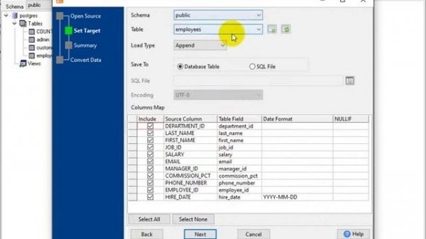 Import data from JSON file to PostgreSQL table in a few clicks