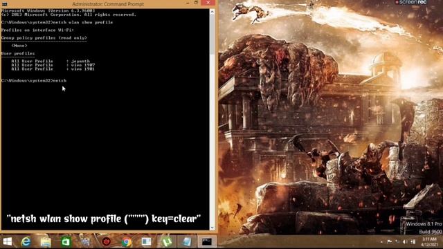 CMD : Find all Wi-Fi passwords with only 2 command | Windows 10/8.1/8/7 смотреть онлайн