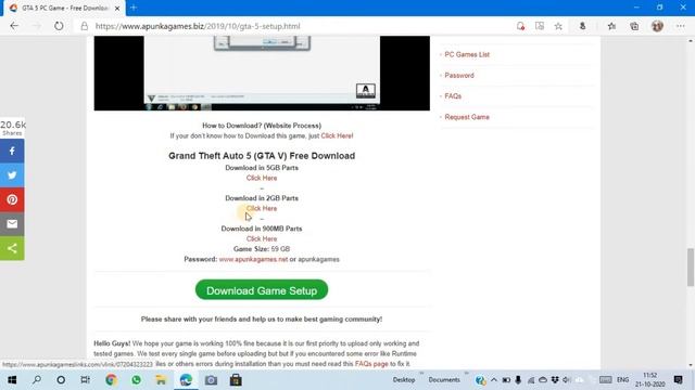 How To Download  GTA 5 In 2.5 GB*15 Parts