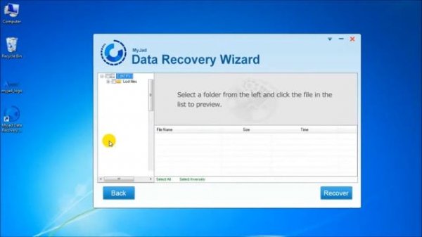 Video Guide of Myjad Data Recovery Wizard