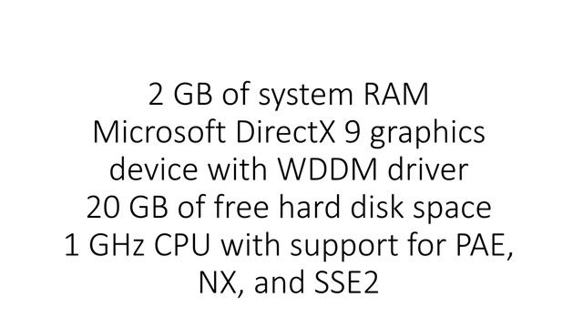 Recommended minimum system requirements for the 64 bit x64 version of Microsoft Windows 88 1 смотреть онлайн