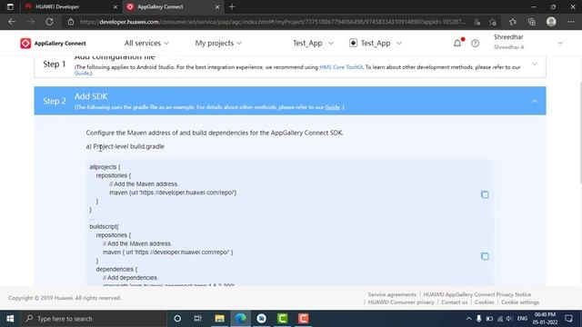 How to create Application in App Gallery Connect смотреть онлайн
