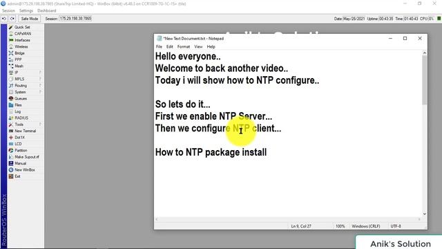 How to NTP server Configure in MikroTik Router | Latest Video 2021 | смотреть онлайн