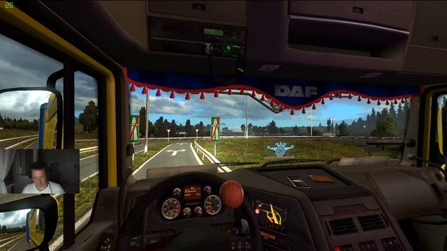 Euro truck simulator 2, Просто катаюсь, присоеденяйтесь " DAF XF105 Желтый Бродяга" смотреть онлайн