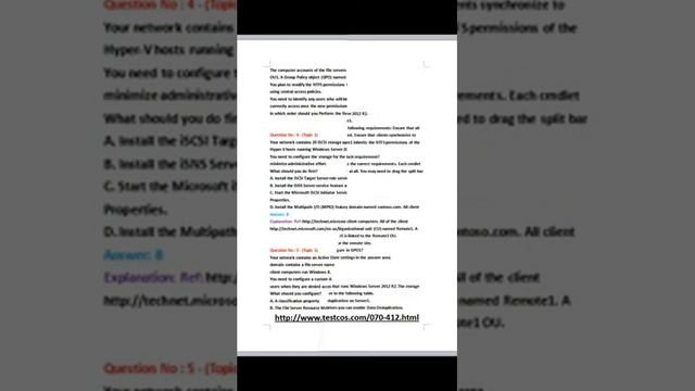 Hot Microsoft 070-412 Real Exam Practice Questions And Answers смотреть онлайн