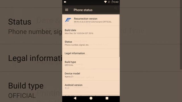 Android 7.1.1 on Xperia Z1 смотреть онлайн