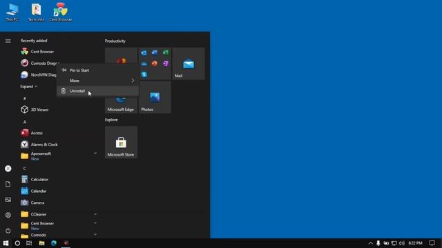 How To Uninstall App In Windows 10 - Windows 10 21H1 смотреть онлайн