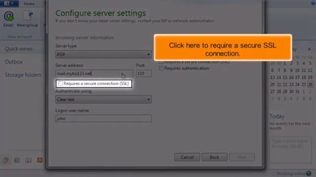 6) Configuring a POP email account with SSL in Windows Live Mail Video Tutorial by Gecko Websites смотреть онлайн