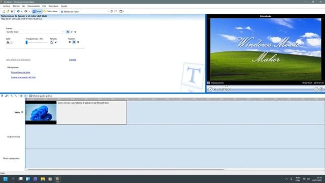 Relembrando o Windows Movie Maker do Windows XP em pleno Windows 11. смотреть онлайн