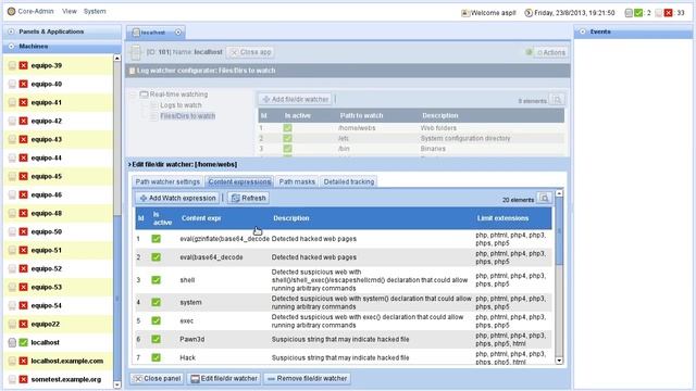 Core-Admin Log watcher and file watcher manager смотреть онлайн