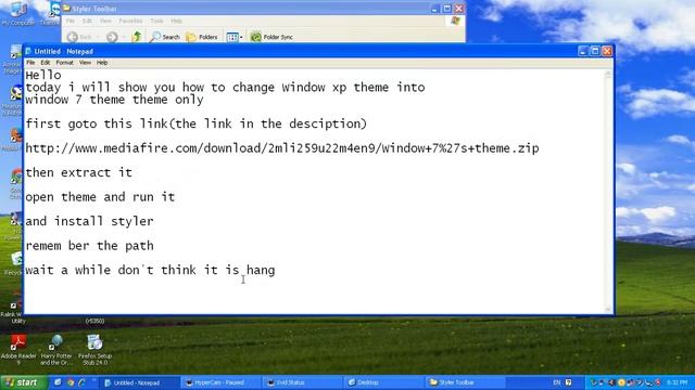 How to change Window xp theme into Window 7 theme смотреть онлайн