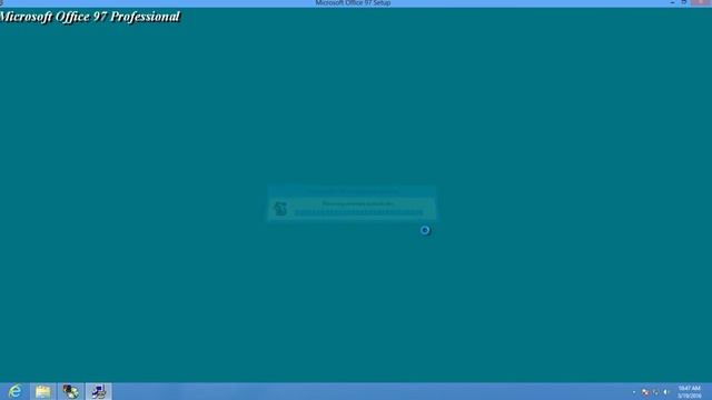 Installing Office 97 in Windows 8 смотреть онлайн
