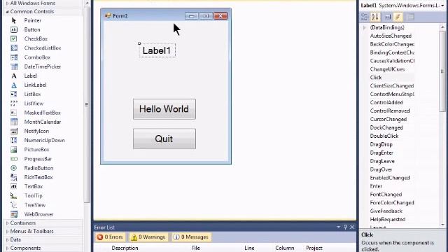 Visual Basic 2010 Express Tutorial 2 - Events смотреть онлайн
