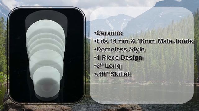 Male Domeless Ceramic Nail Fits 14mm & 18mm Joints смотреть онлайн