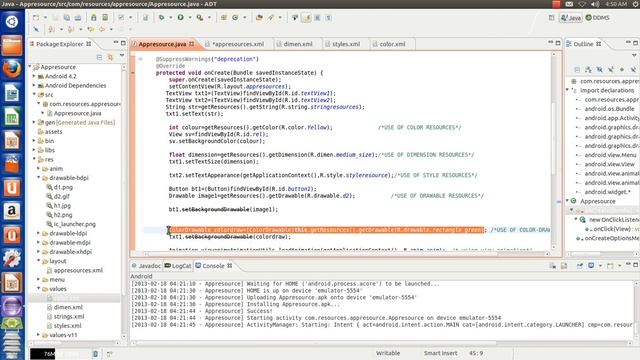 Andriod App Resources Part-4 смотреть онлайн